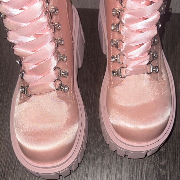 Sugar Thrillz Holy Revelations Combat Boots - Picture 4 of 11